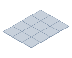 30,5 cm x 30,5 cm x 1 cm
