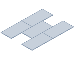 61 cm x 30,5 cm x 1 cm