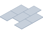 60 cm x 40 cm x 3 cm