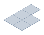 59,8 cm x 59,8 cm x 1,3 cm